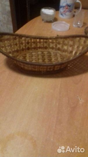 Плетеная вазочка