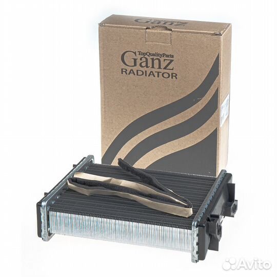 Радиатор отопителя (печки) ваз 2101 3-х ряд. медно