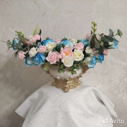 Букет цветы из мыла