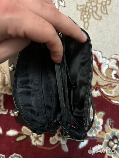 Мужская сумка барсетка кожанная