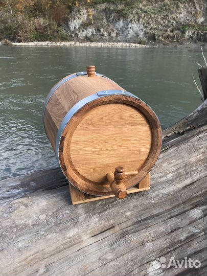 Бочка дубовая 15 литров (жбан кавказский дуб)