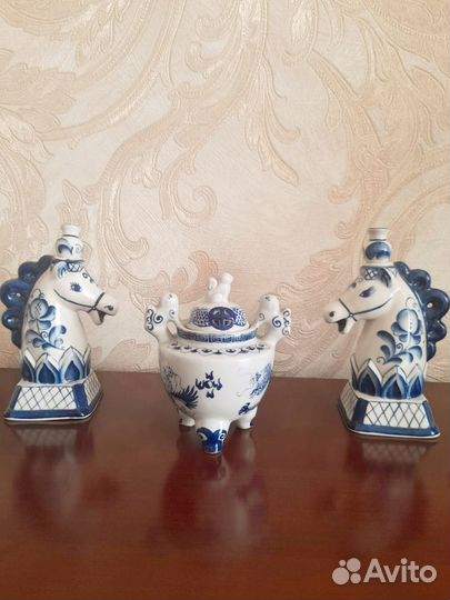 Кувшин с бокалами гжель