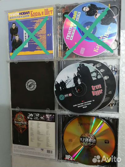 Музыкальные диски Grave Digger, Nazareth, го