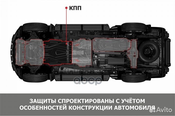 111055023 АВТОБРОНЯ 111.05502.3 защита кпп Suzuki