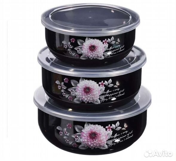 Набор из 3- х салатников 