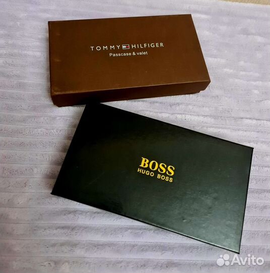 Кошелек мужской Boss, Tommy hilfiger
