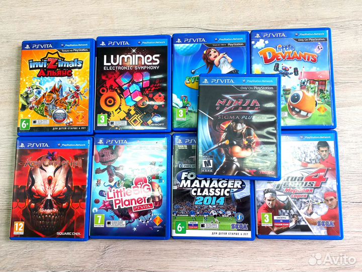 34 картриджа для PS Vita