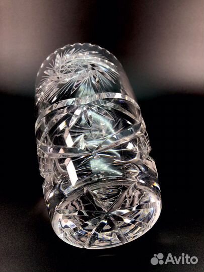 Хрустальная ваза ГДР хрусталь винтаж