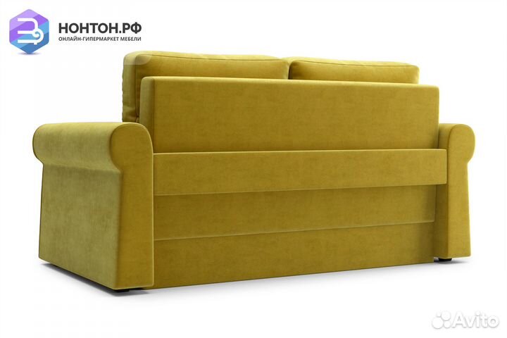 Диван еврокнижка Лира горчичный