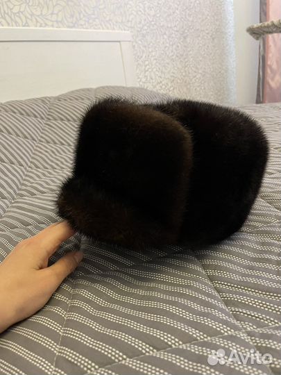 Норковая шапка мужская