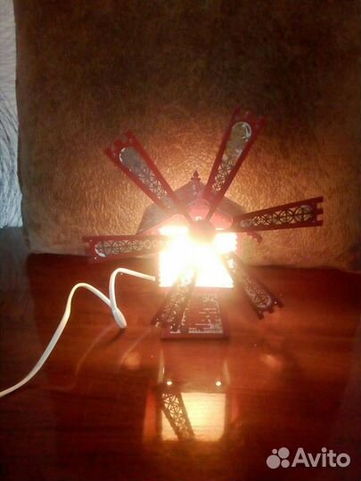 Настольный светильник мельница СССР