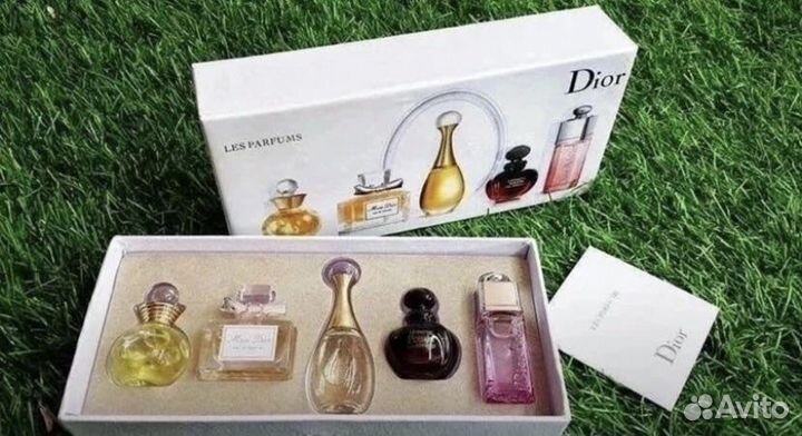 Подарочный набор духов dior LES parfums 5 в 1