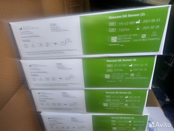 Сенсоры для мониторинга Dexcom g6
