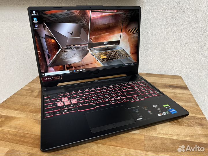 2022 TUF 12 ядер 32Gb RTX 3060 6Gb SSD 512Gb 144Hz