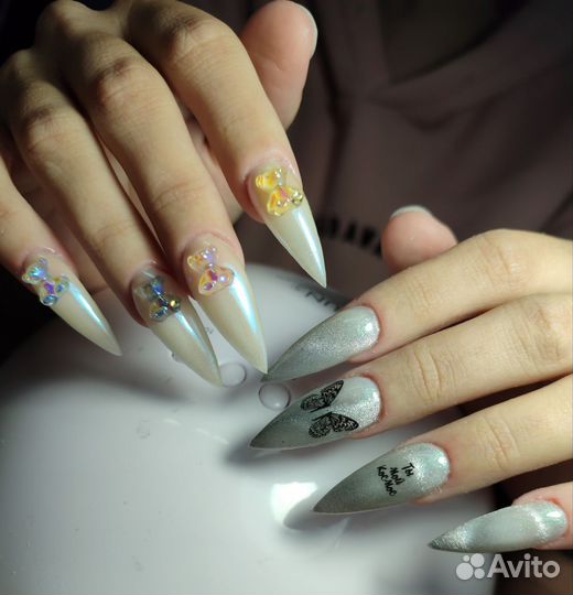 Наращивание ногтей, покрытие ногтей