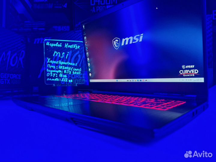 Игровой ноутбук msi i5-11200H/RTX 3060