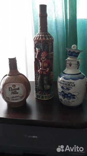 Бутылки для коллекции, керамика