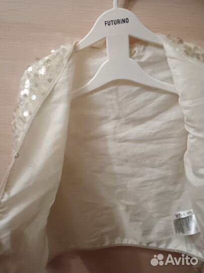 Накидка, пиджак праздничная для девочки 134-140