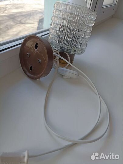 Бра настенное СССР, хрусталь