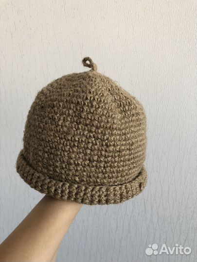 Шапка для бани, мочалка-рукавица - набор