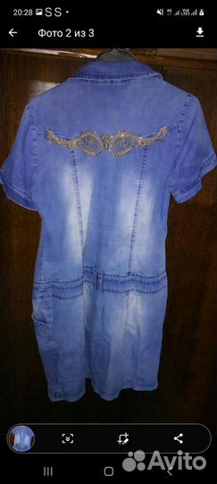 Джинсовое платье