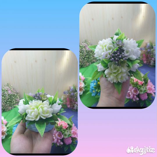 Букеты из мыльных цветов. Мыльные букеты