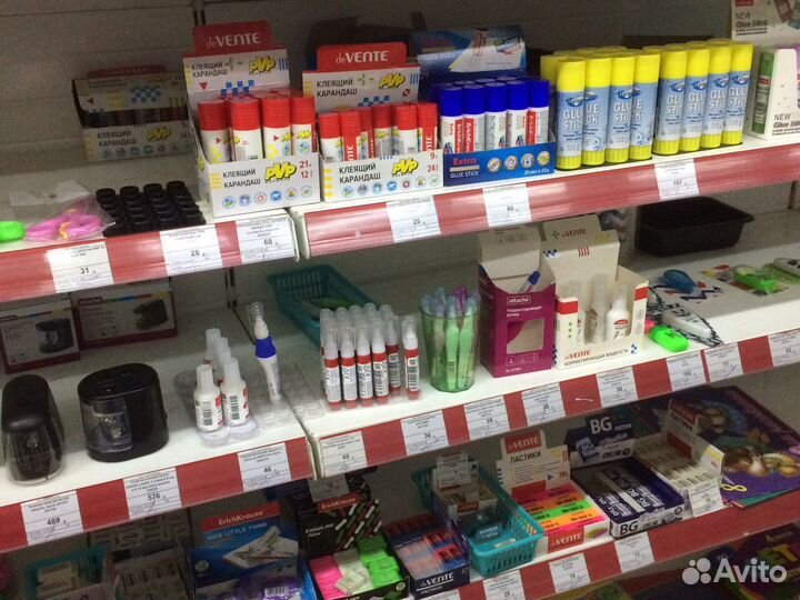 Канцтовары: ручки, карандаши, альбомы, краски