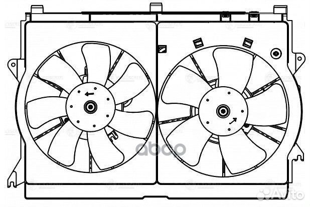 Вентилятор радиатора toyota avensis (03) 2.0I