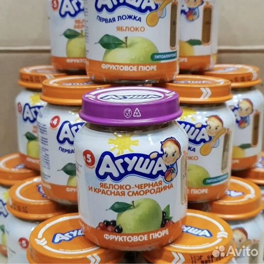 Фруктовое пюре агуша