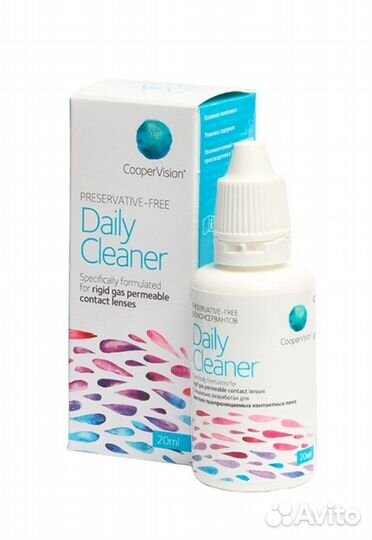 Раствор Daily Cleaner для очистки жестких линз