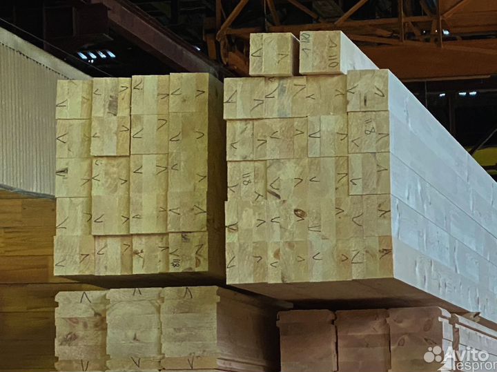 Быстрая доставка соснового Бруса 100x100 мм