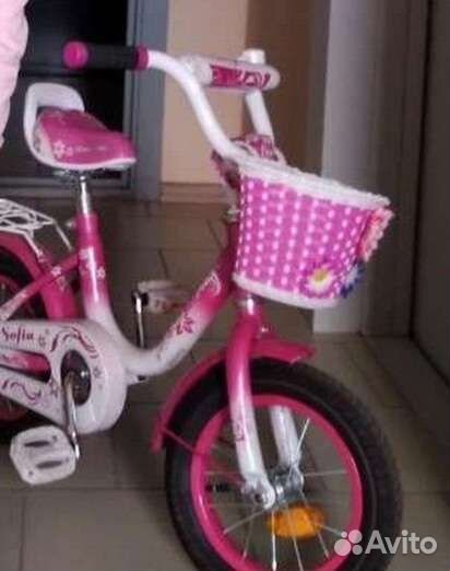 Велосипед розовый
