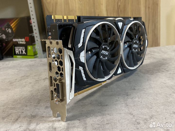 Видеокарта GTX 1070 8gb MSI Armor