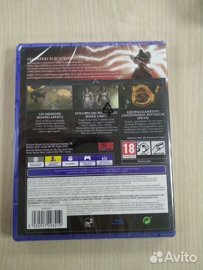 Diablo IV для Playstation 4 запечатанный