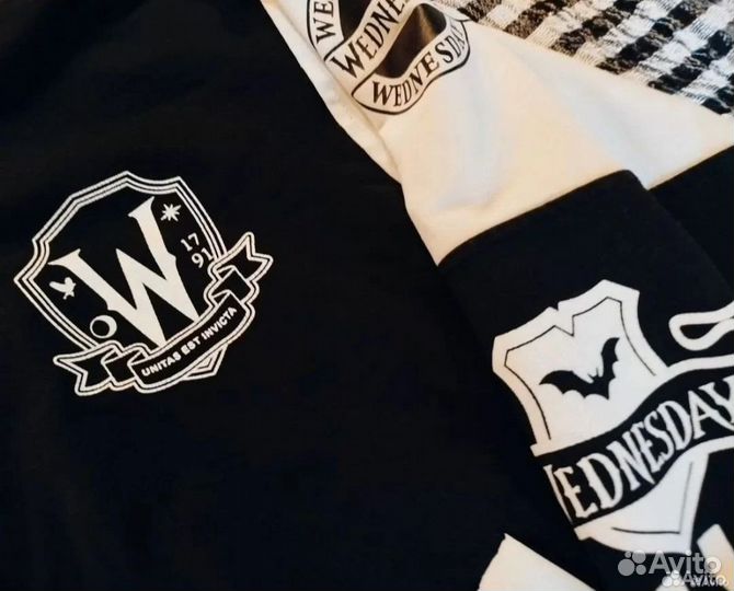 Женский Чёрно-белый Бомбер S