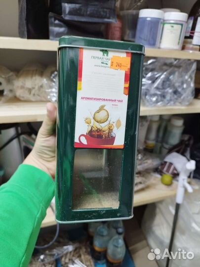 Железные коробки с окном для чая