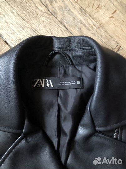 Куртка косуха из экокожи zara