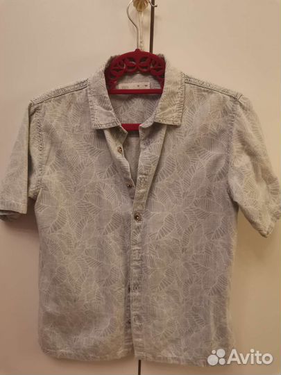 Джинсовая рубашка zara тонкая для мальчика