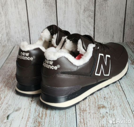 Кроссовки мужские зимние кожаные NEW balance 574