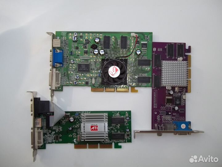 Видеокарты AGP, PCI и ISA