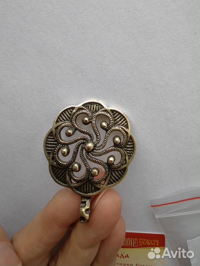 Кулон лада – заступница перед богами. Латунь, медь