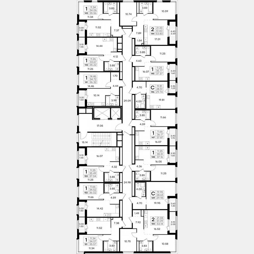 1-к. квартира, 37,2 м², 12/15 эт.