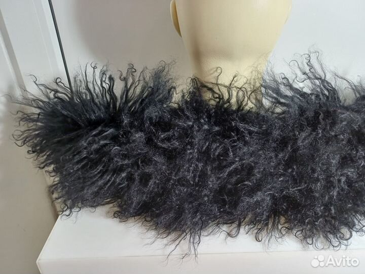 Воротник опушка шерсть ламы