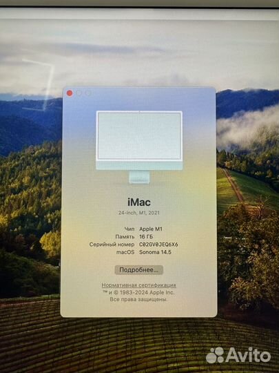 Apple iMac 24 m1 16gb 256gb