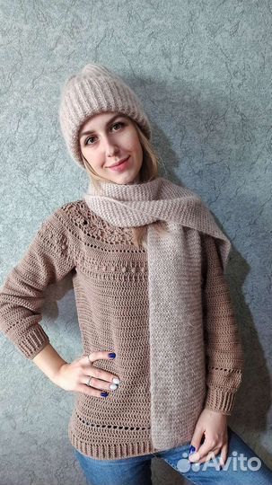 Комплект шапка и шарф