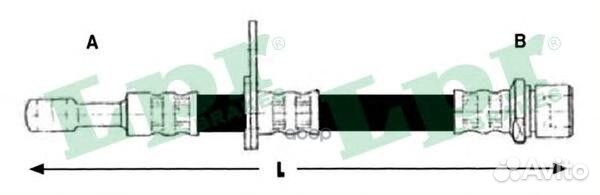 Шланг тормозной subaru impreza 08/legacy 98- п