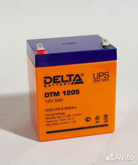 Аккумуляторы Delta DTM 1205 (12В) б/у