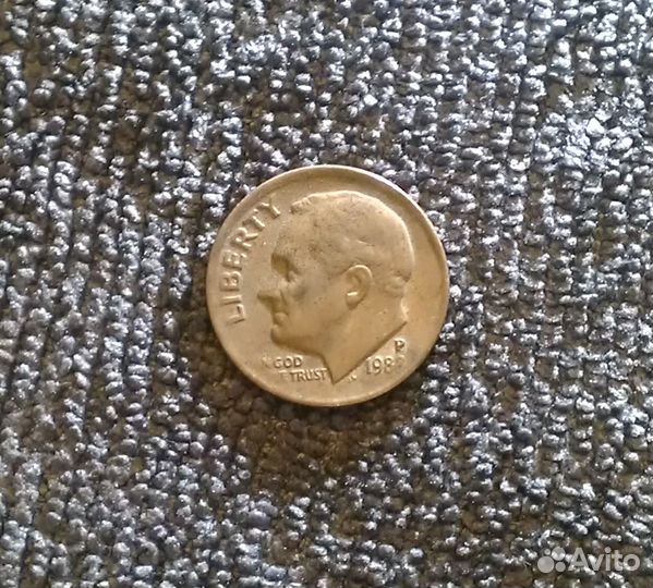Монета One Dime USA 1988