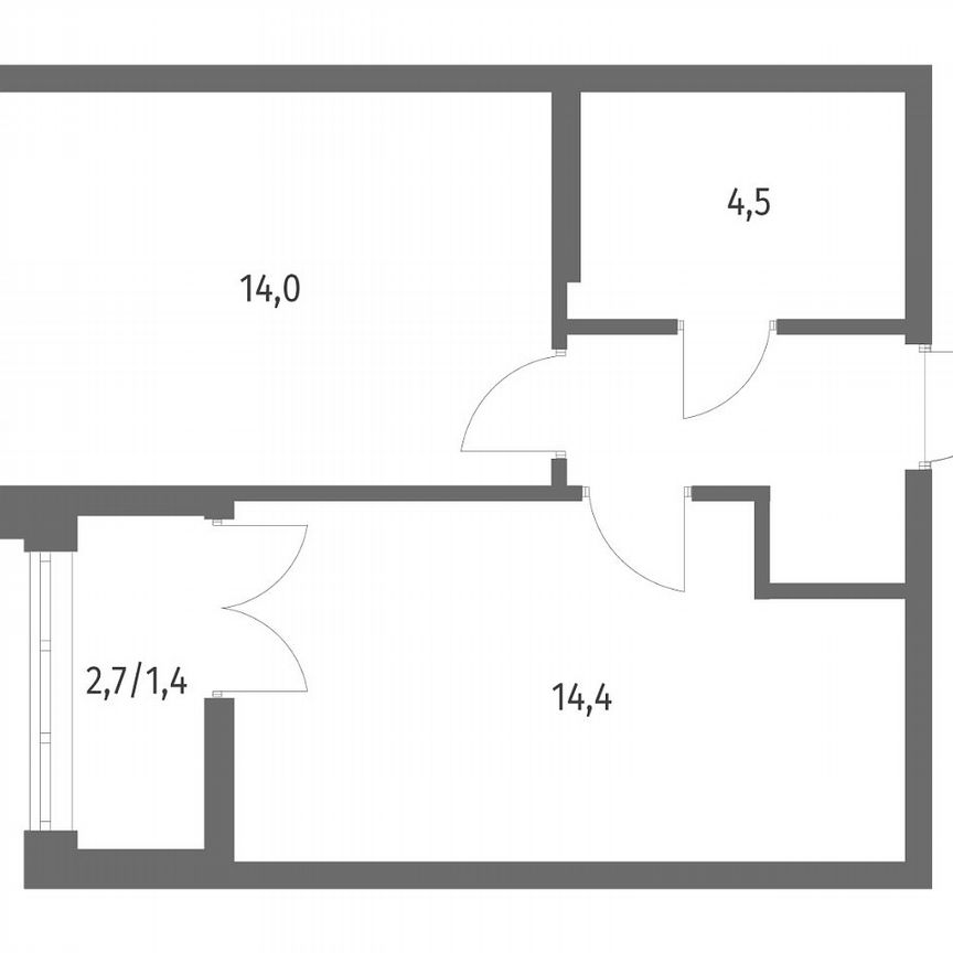 1-к. квартира, 38,5 м², 7/9 эт.