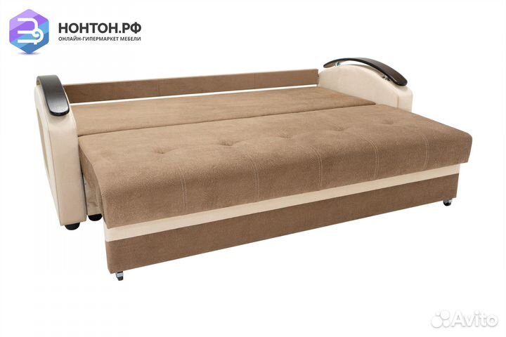 Диван еврокнижка София светло-коричневый